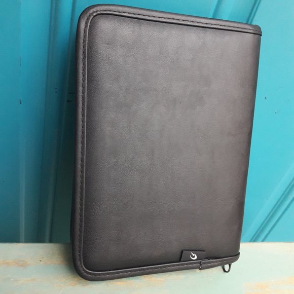 Daytimer Planner Leather Organizer Notebook Holder Retro Vintage Back to School - Picture 9 of 15